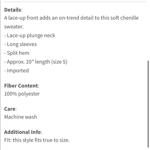 Woven Heart Lace-Up Front Pink Chenille Sweater - Picture 4 of 11